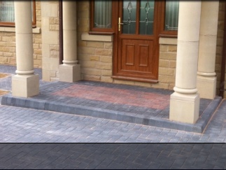 Photo of block paving in Sheffield, 2011.