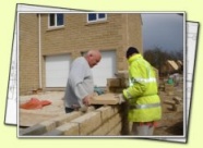 Photo of boundary wall, Sheffield. Built in 2008.